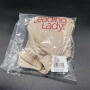 New Leading Lady Bra Women's 50DD Beige Wireless Hook & Eye Style 151